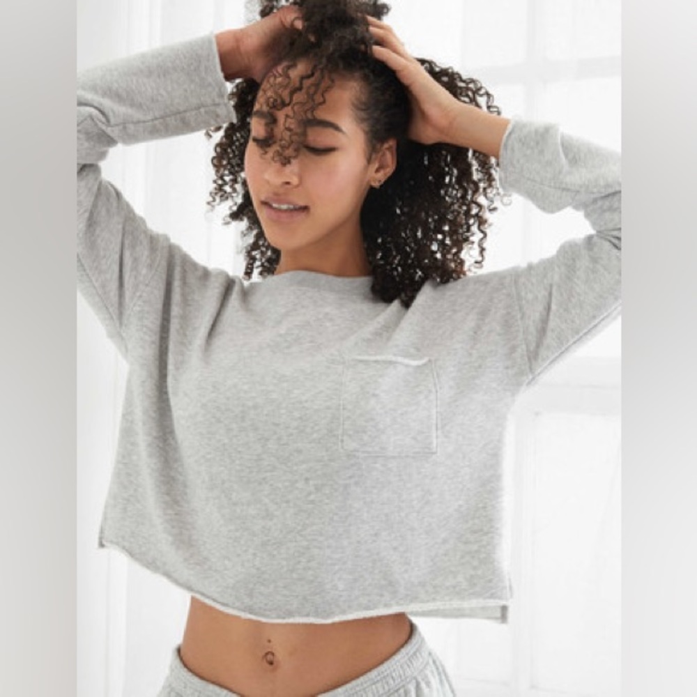 Small aerie Sunday soft cropped sweatshirt